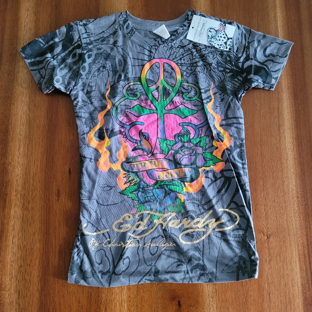 Ed Hardy Kids Graphic Tee - Picture 1 of 3